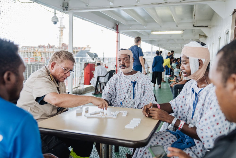 Thierry's cheerful personality kept everyone in good spirits.