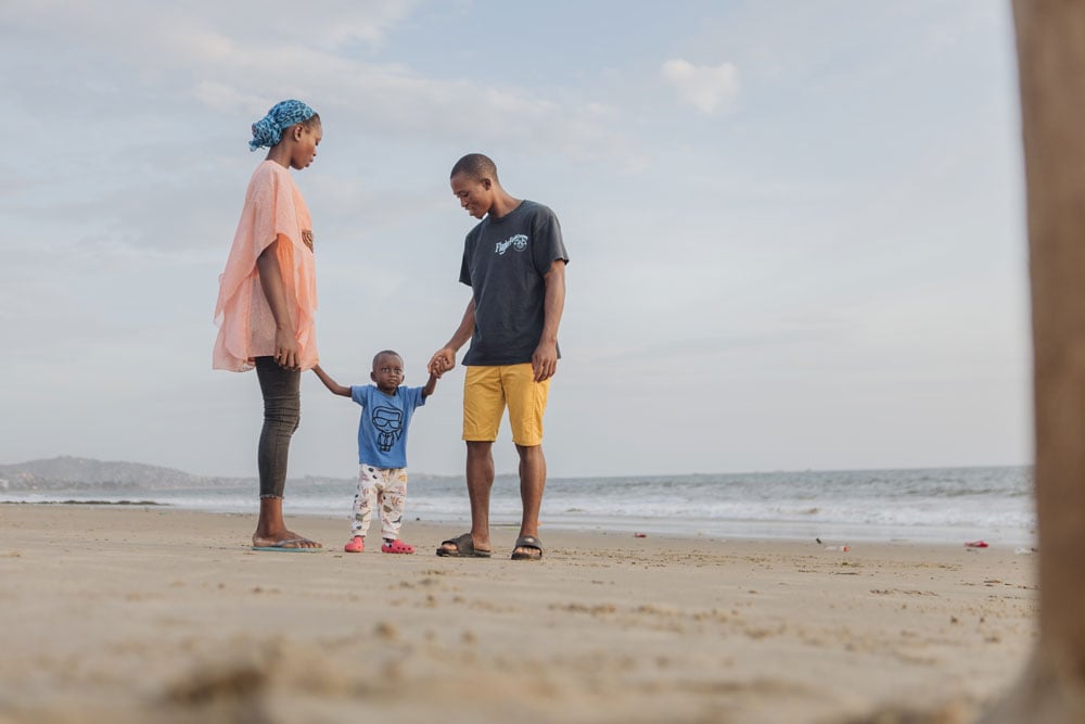 Emmanuel is the center of his family's world. And now he can see the joy all around him.