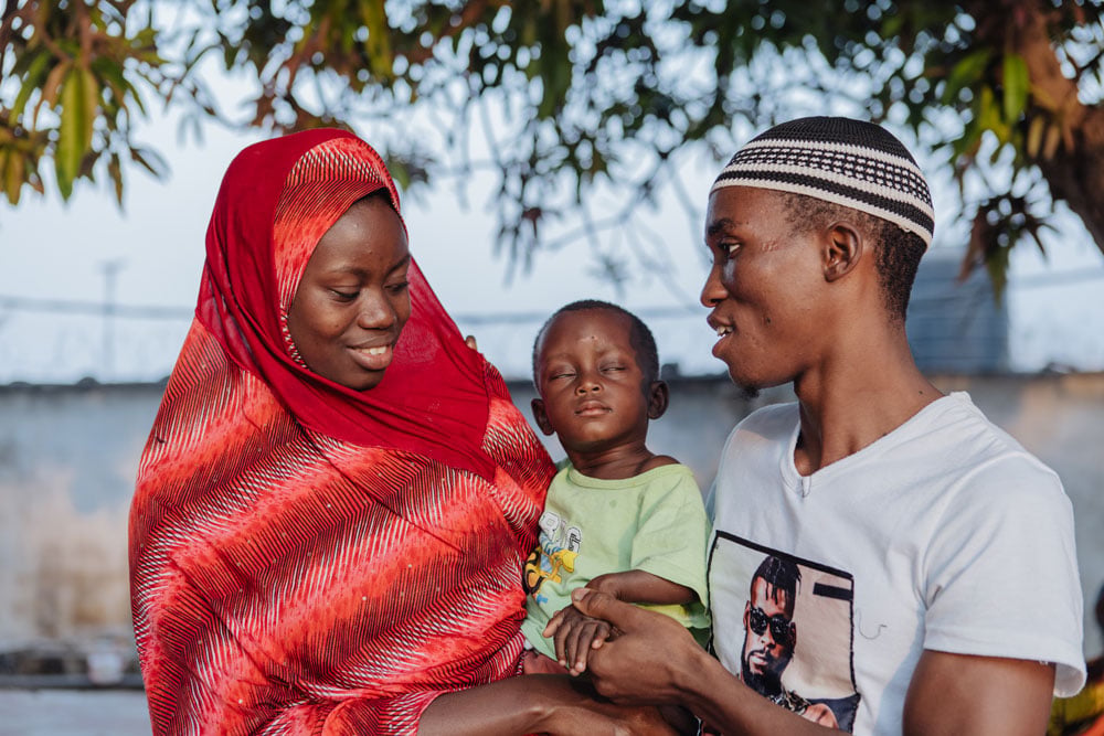 Fatima first noticed the cataracts in Emmanuel's eyes when he was a baby.