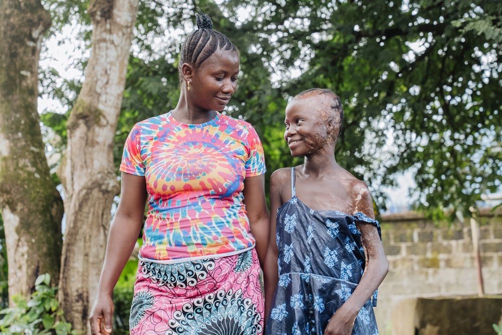 When Jaminatu first arrived at Mercy Ships, she looked at the ship with awe saying, "It's huge!"