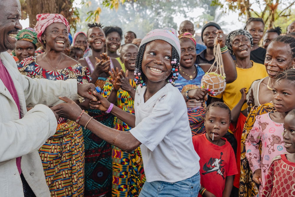 When she arrived home it was to a celebration of the healing she received.